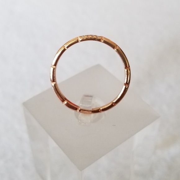 Little Rose Gold Stack Band - Picture 3 of 6